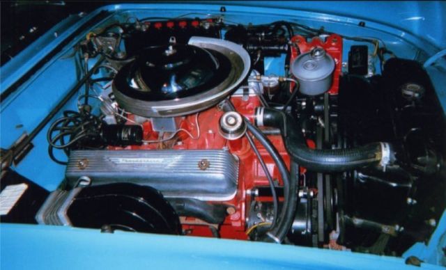 1956 Blue Ford Thunderbird Convertible