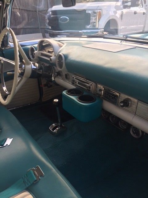 1956 Blue Ford Mustang Convertible