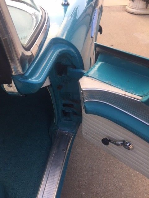 1956 Blue Ford Mustang Convertible