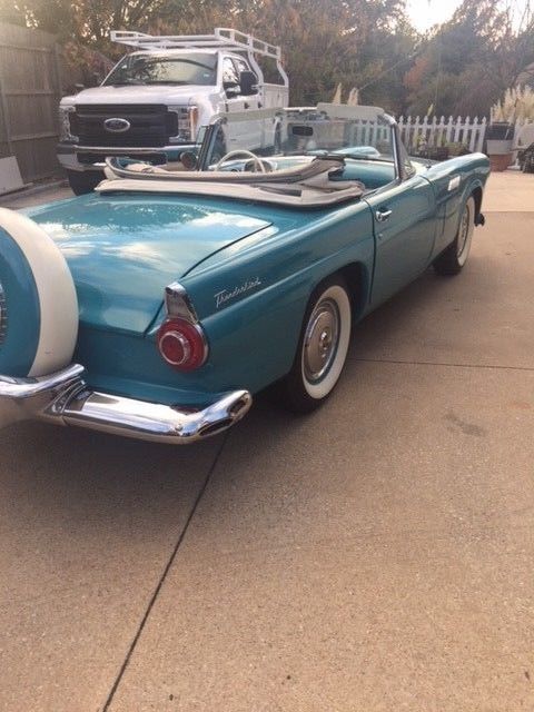 1956 Blue Ford Mustang Convertible