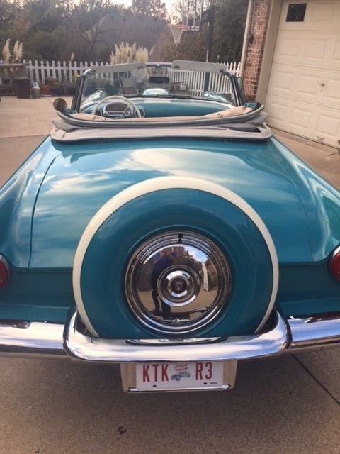 1956 Blue Ford Mustang Convertible