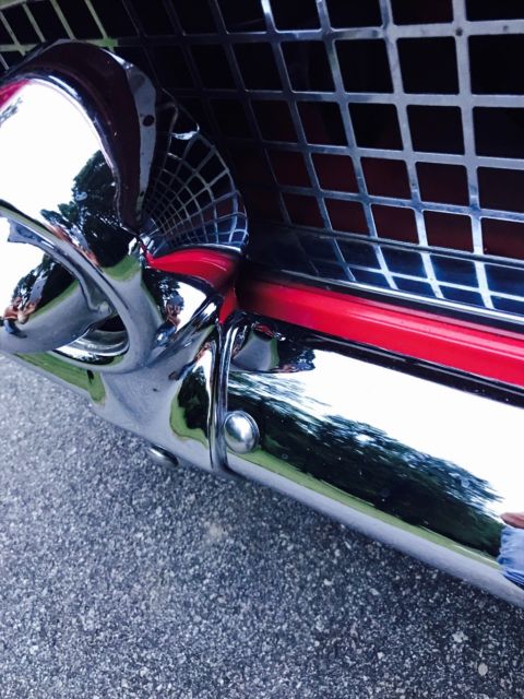 1956 Red Ford Thunderbird Convertible