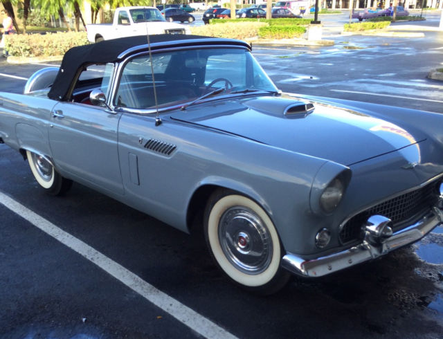 1956 Navajo Grey Ford Thunderbird Convertible