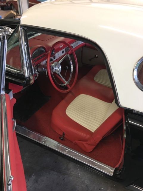 1956 Black Ford Thunderbird Convertible