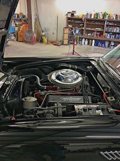 1956 Black Ford Thunderbird Convertible