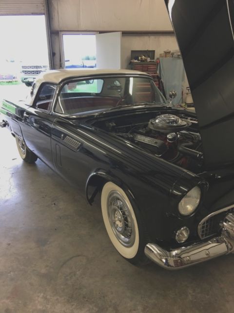 1956 Black Ford Thunderbird Convertible