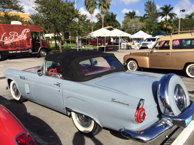 1956 Navajo Grey Ford Thunderbird Convertible