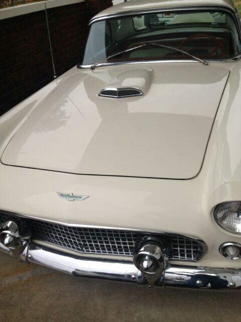 1956 White Ford Thunderbird Convertible