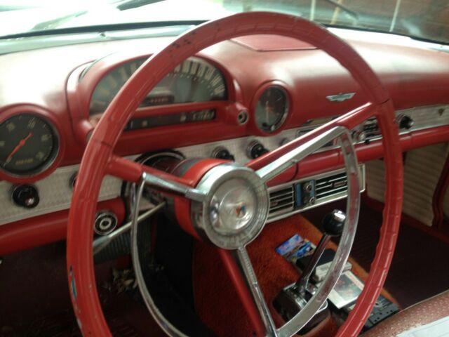 1956 White Ford Thunderbird Convertible