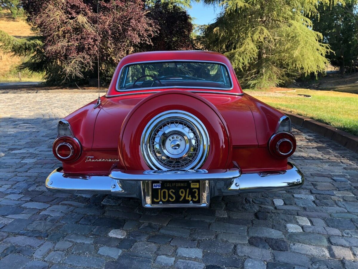 1956 Red Ford Thunderbird Convertible