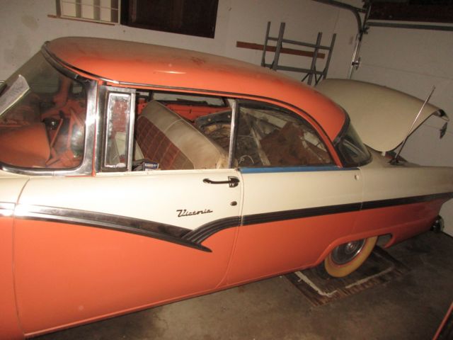 1956 peach Ford Victoria Fairlane 4 Door