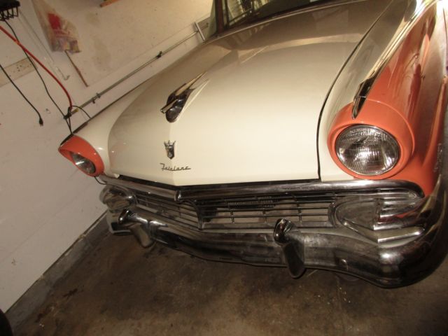 1956 peach Ford Victoria Fairlane 4 Door