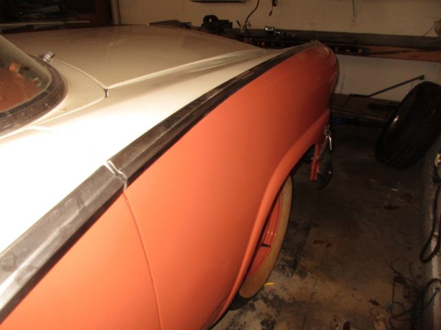 1956 peach Ford Victoria Fairlane 4 Door