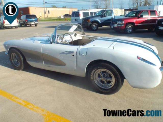 1956 White Chevrolet Corvette Convertible