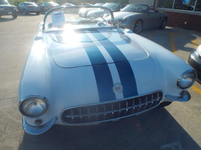 1956 White Chevrolet Corvette Convertible