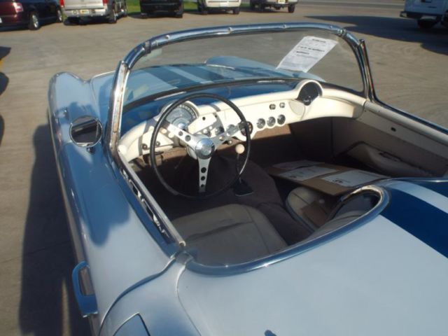 1956 White Chevrolet Corvette Convertible