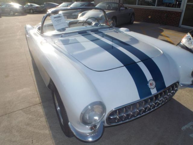 1956 White Chevrolet Corvette Convertible