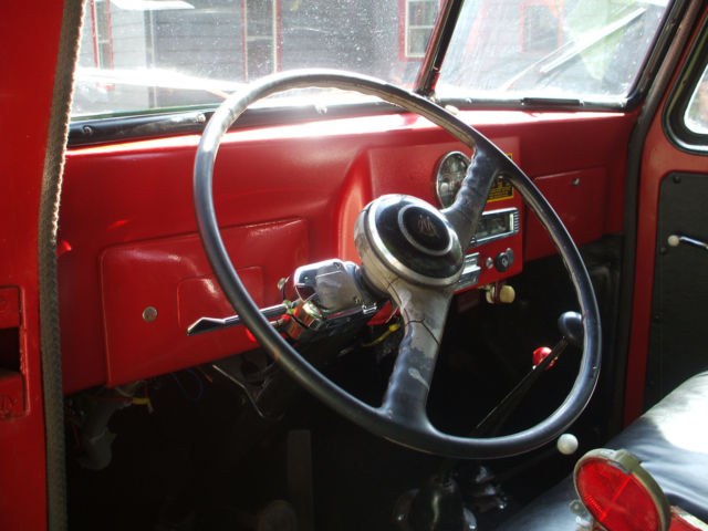 1956 Red Willys Pickup Standard Cab Pickup