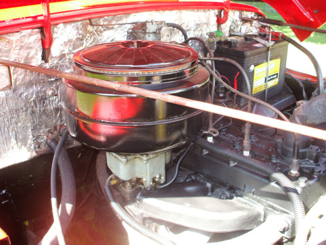 1956 Red Willys Pickup Standard Cab Pickup