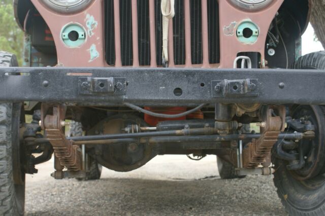 1956 Brown Willys Custom Convertible