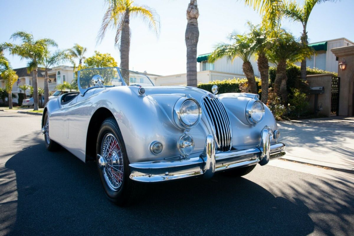 1956 Silver Jaguar XK