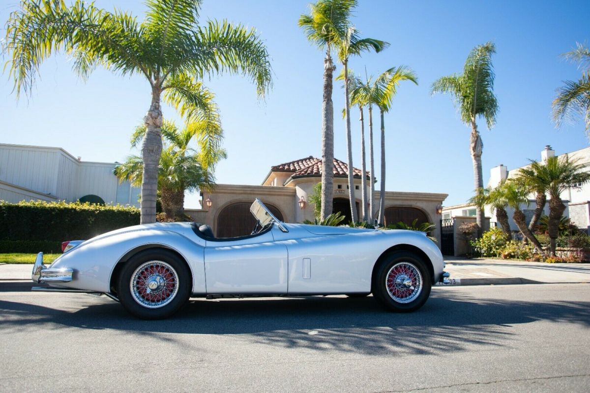 1956 Silver Jaguar XK