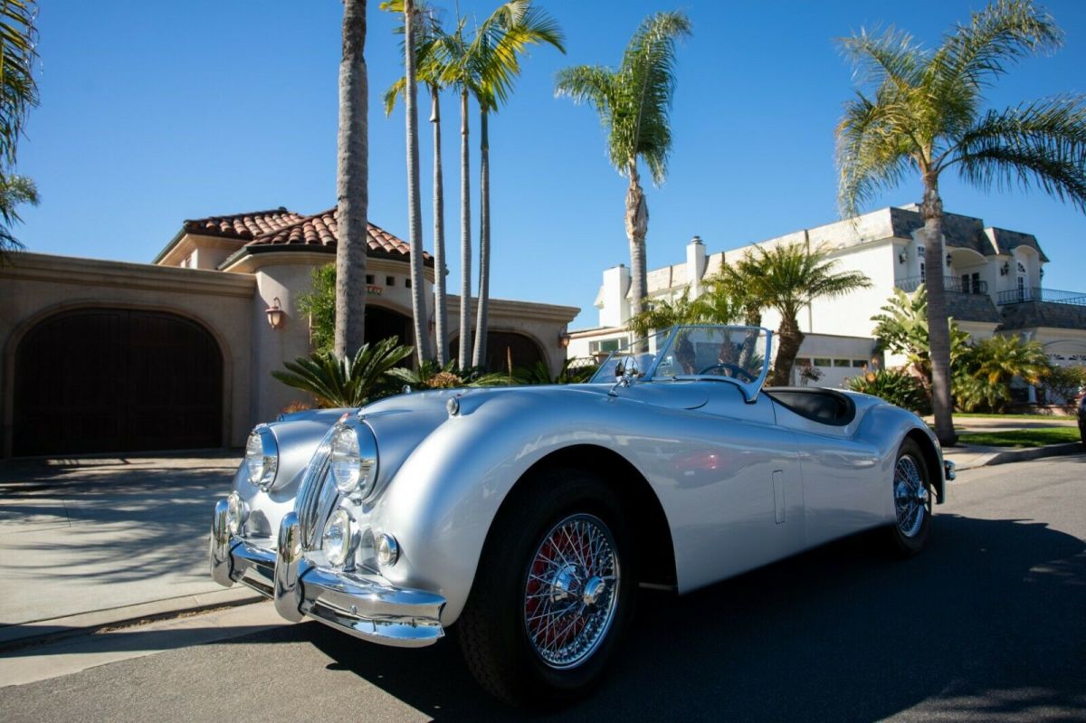 1956 Silver Jaguar XK