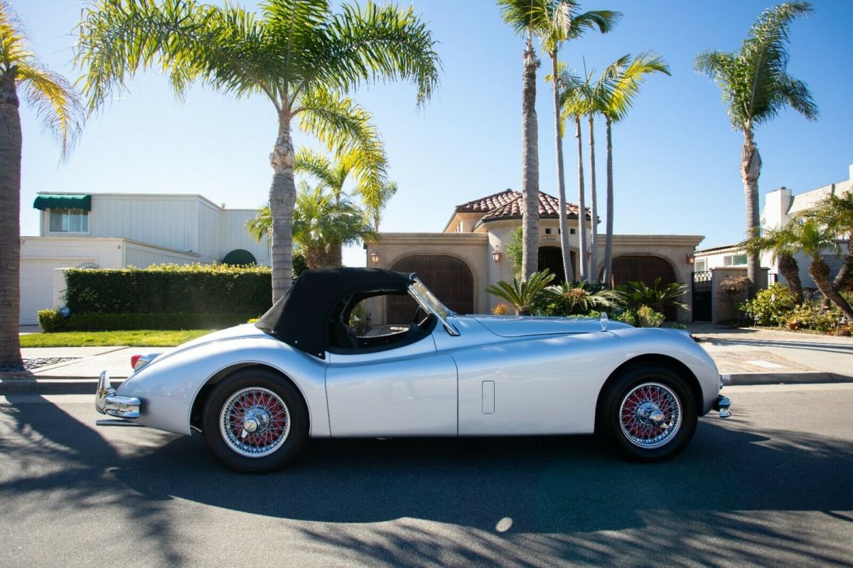 1956 Silver Jaguar XK