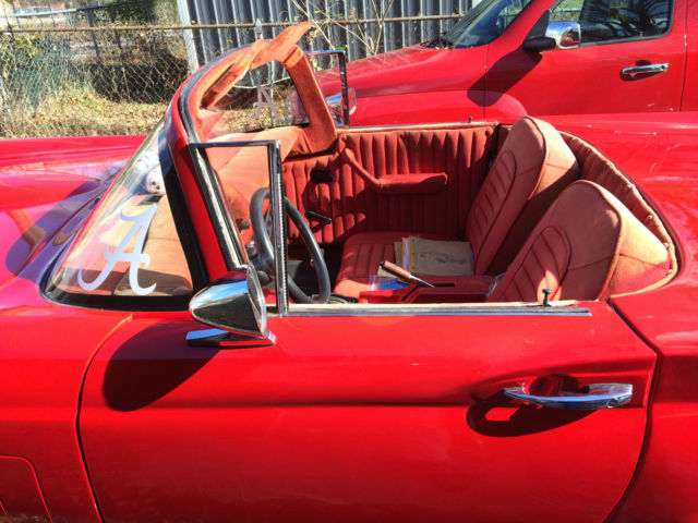 1957 Red Ford Thunderbird Convertible