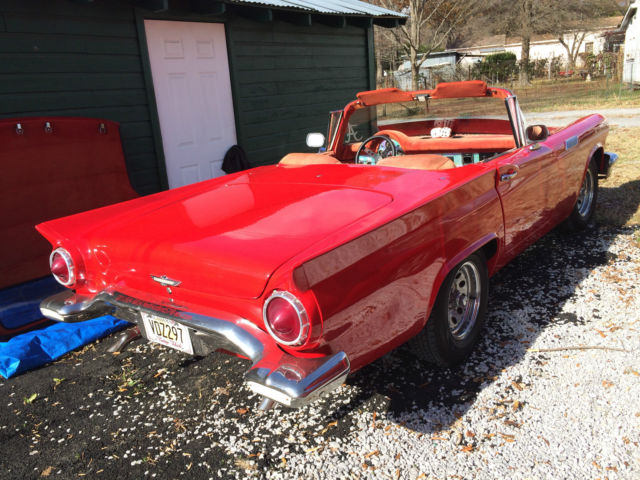 1957 Red Ford Thunderbird Convertible