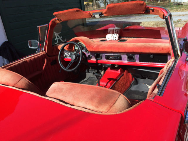 1957 Red Ford Thunderbird Convertible