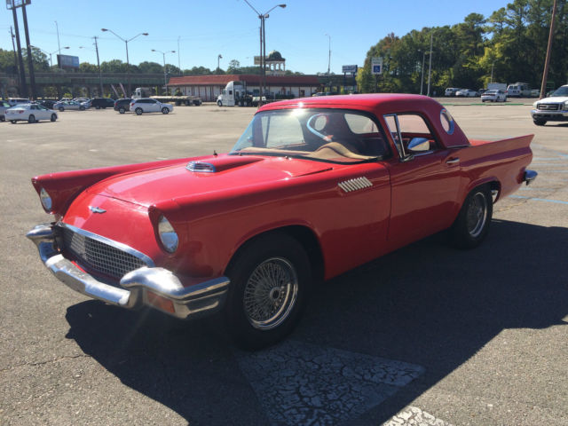 1957 Red Ford Thunderbird Convertible