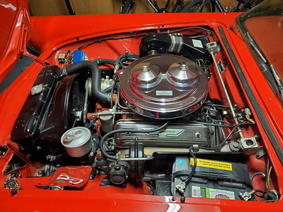 1957 Red Ford Thunderbird Convertible