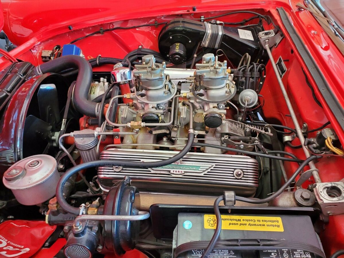 1957 Red Ford Thunderbird Convertible