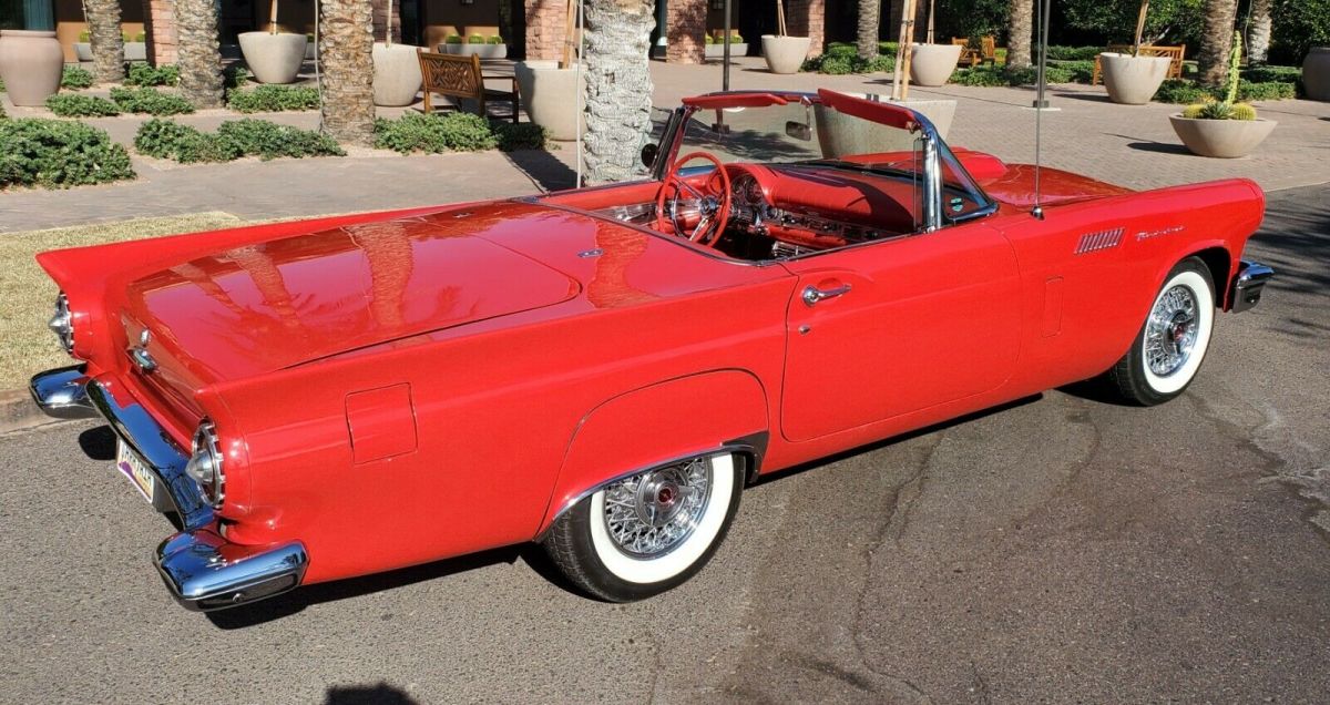 1957 Red Ford Thunderbird Convertible