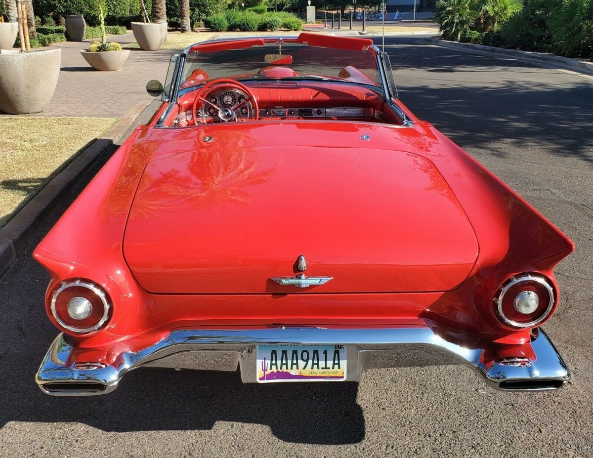 1957 Red Ford Thunderbird Convertible