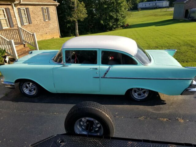 1957 Teal Chevrolet Bel Air/150/210 Sedan