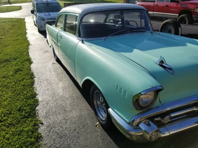 1957 Teal Chevrolet Bel Air/150/210 Sedan