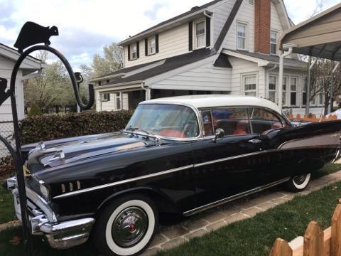 1957 Black Chevrolet Bel Air/150/210 Cab & Chassis