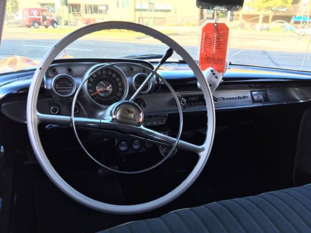 1957 RED Chevrolet Bel Air/150/210 Sedan