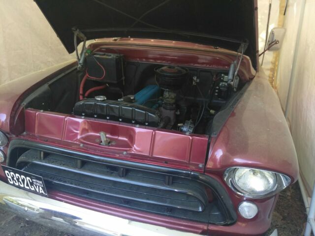 1957 Burgundy Chevrolet Other Pickups