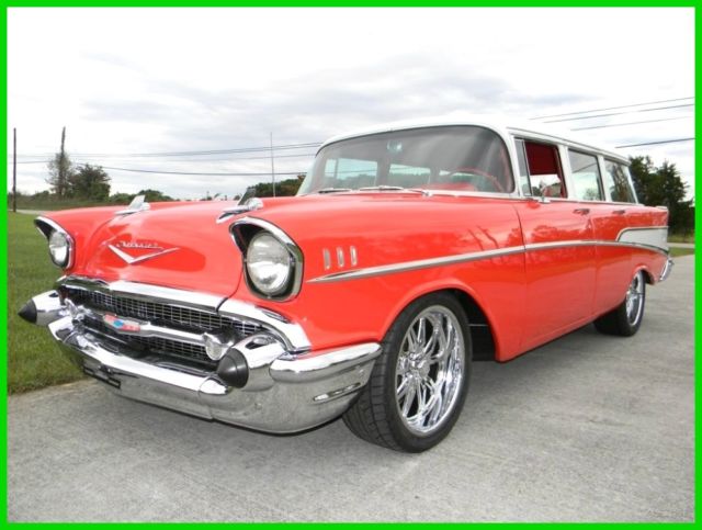 1957 Red Chevrolet Bel Air/150/210