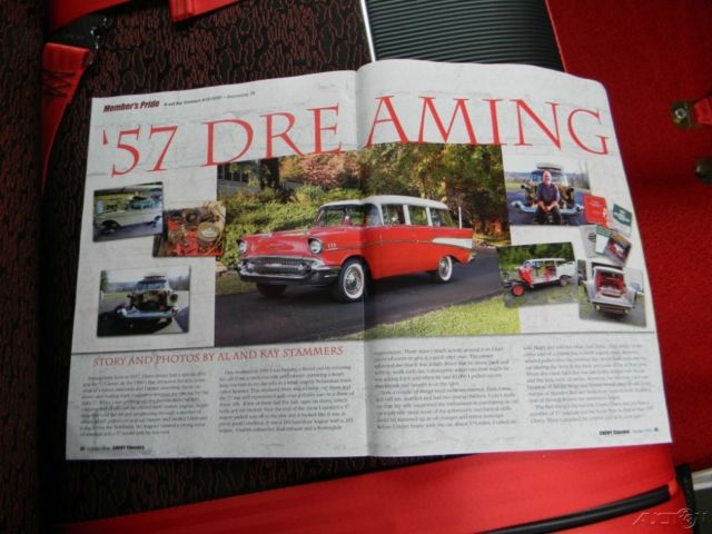 1957 Red Chevrolet Bel Air/150/210