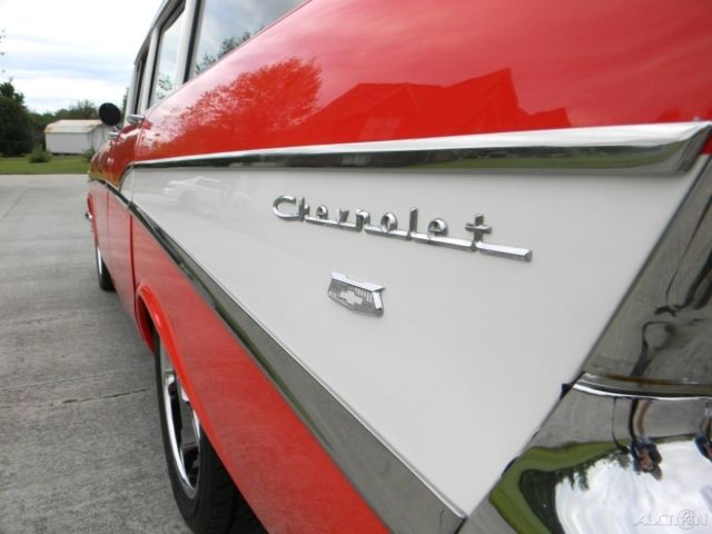 1957 Red Chevrolet Bel Air/150/210