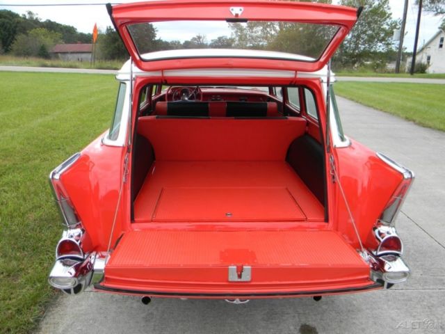 1957 Red Chevrolet Bel Air/150/210