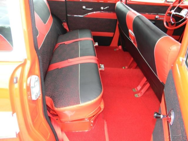 1957 Red Chevrolet Bel Air/150/210