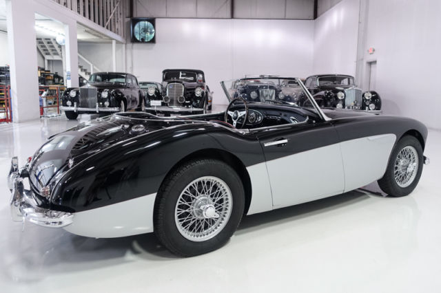 1957 Black and Silver Austin Healey 100-6 BN4 Convertible