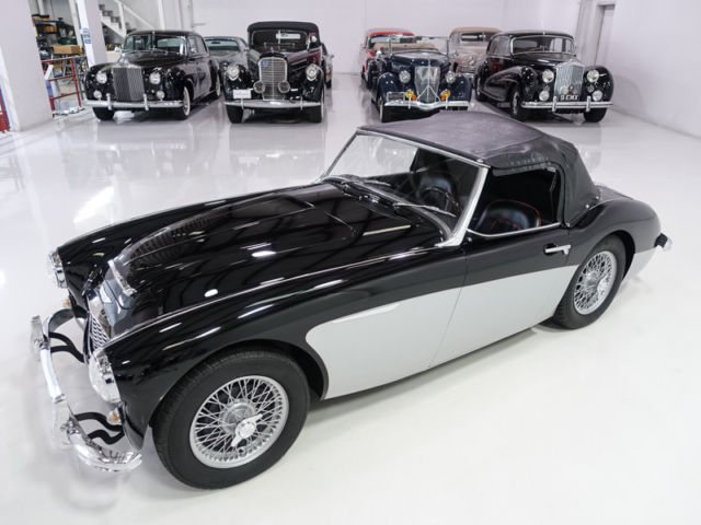 1957 Black and Silver Austin Healey 100-6 BN4 Convertible