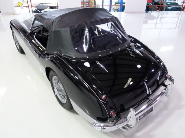 1957 Black over Silver Austin Healey 100-6 BN4 Convertible
