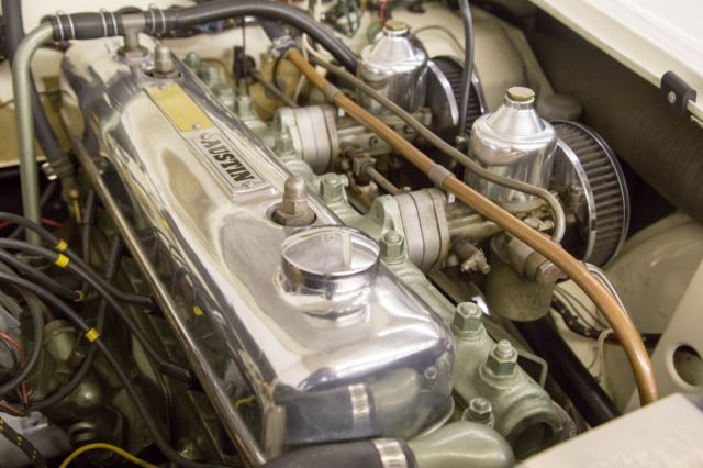 1957 Ivory White / Red Austin Healey 100/6 BN4 Roadster Convertible